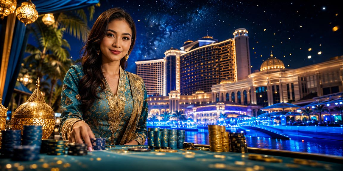 Suasana hiburan kasino bergaya pada musim Hari Raya di Genting Highlands