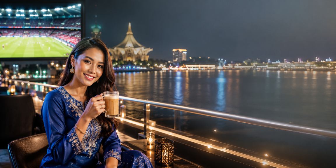 Peminat bola sepak Malaysia membuat pertaruhan sukan secara dalam talian menggunakan telefon bimbit